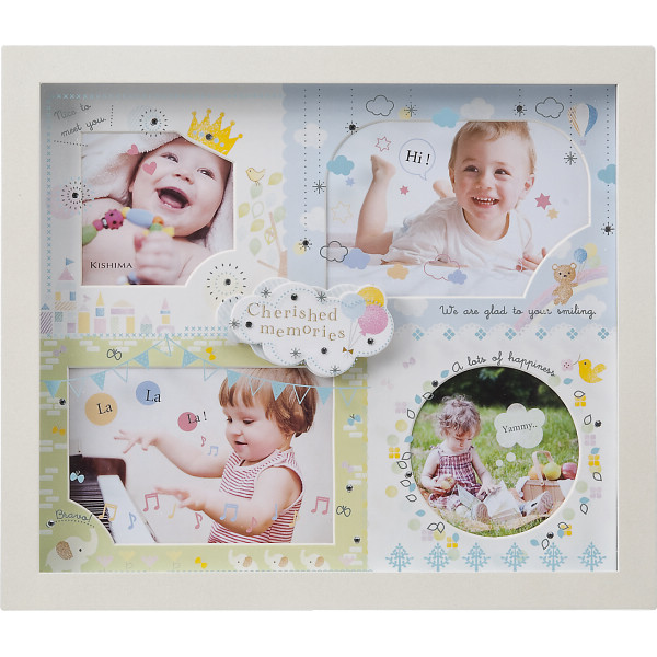 シャディ アミカ ベビーフレーム 4窓 1個(ご注文単位1個) 【直送品】