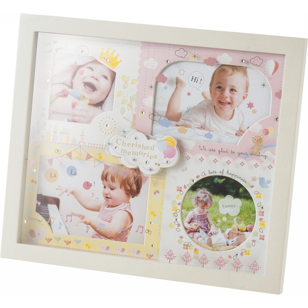 シャディ アミカ ベビーフレーム 4窓 1個(ご注文単位1個) 【直送品】