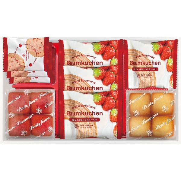 シャディ あまおう苺バウムクーヘン&プチフィナンシェ 1個(ご注文単位1個) ※軽 【直送品】