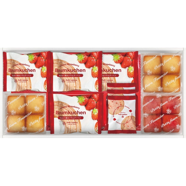 シャディ あまおう苺バウムクーヘン＆プチフィナンシェ 1個(ご注文単位1個) ※軽 【直送品】