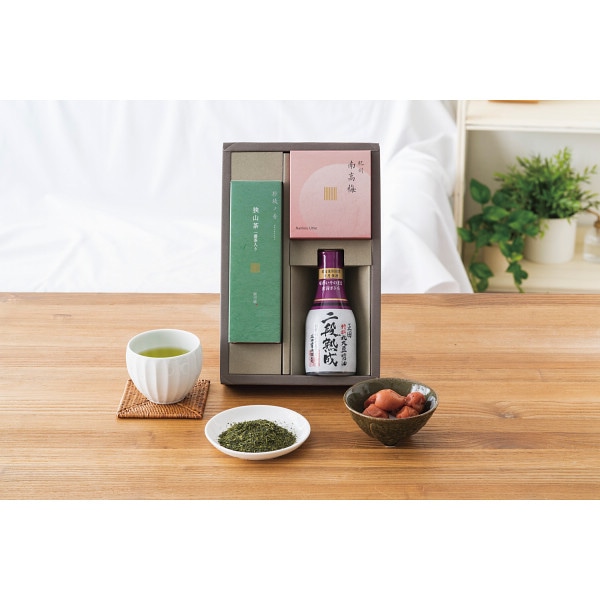 シャディ 一番茶入り狭山茶・紀州南高梅・特選丸大豆醤油詰合せ 1個(ご注文単位1個) ※軽 【直送品】