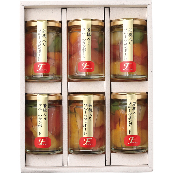 シャディ 若桃入りフルーツコンポート６本セット 1個(ご注文単位1個) ※軽 【直送品】