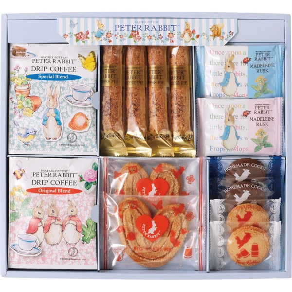 シャディ ピーターラビットTM コーヒー&スイーツギフト 1個(ご注文単位1個) ※軽 【直送品】