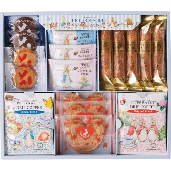 シャディ ピーターラビットTM コーヒー&スイーツギフト 1個(ご注文単位1個) ※軽 【直送品】