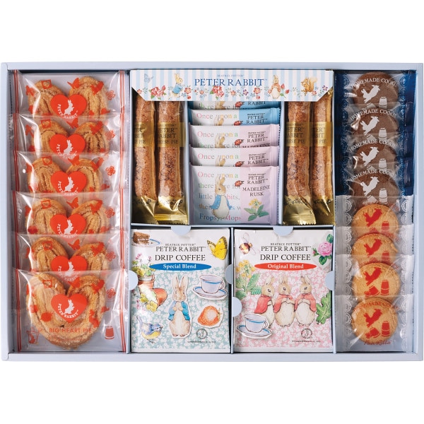 シャディ ピーターラビットTM コーヒー&スイーツギフト 1個(ご注文単位1個) ※軽 【直送品】