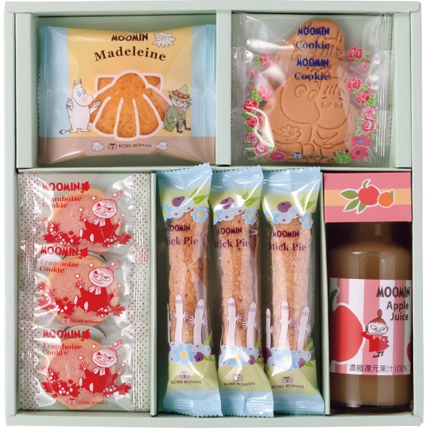 シャディ ムーミン ジュース&スイーツセット 1個(ご注文単位1個) ※軽 【直送品】