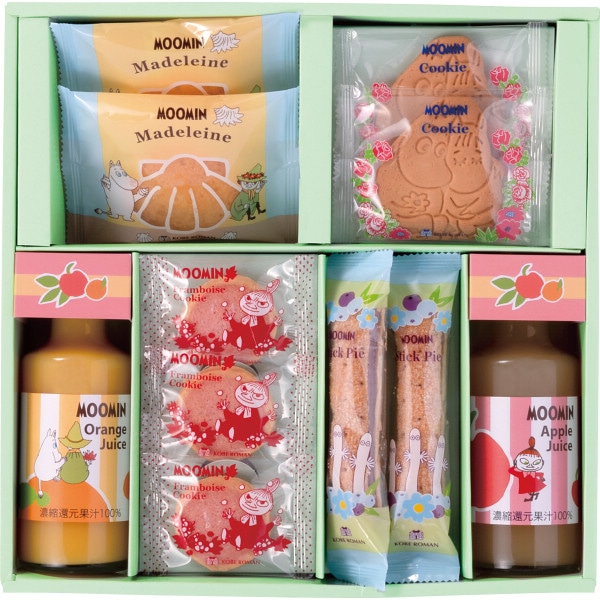 シャディ ムーミン ジュース&スイーツセット 1個(ご注文単位1個) ※軽 【直送品】