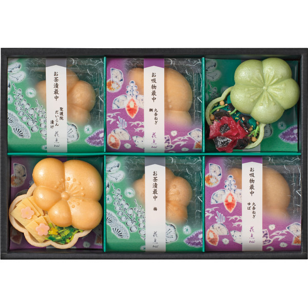 シャディ 京都・辻が花　お茶漬・お吸物最中詰合せ 1個(ご注文単位1個) ※軽 【直送品】