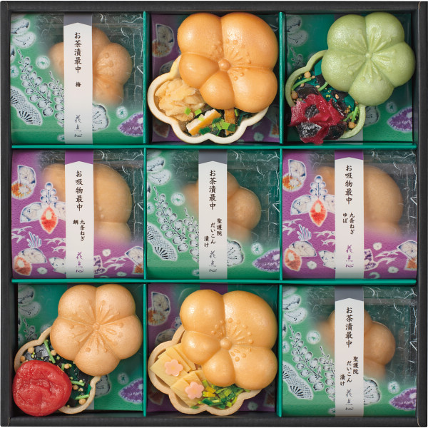 シャディ 京都・辻が花 お茶漬・お吸物最中詰合せ 1個(ご注文単位1個) ※軽 【直送品】