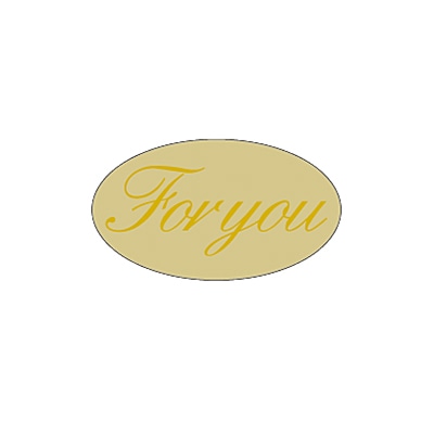 ARC POPシール FOR　YOU　楕円 LX272S 1束（ご注文単位1束）【直送品】