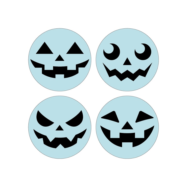 ARC POPシール ハロウィン　オバケ　顔 LX482S 1束（ご注文単位1束）【直送品】