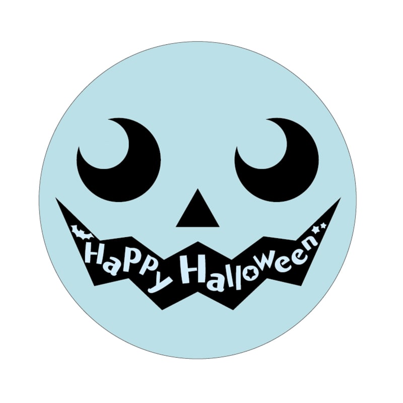 ARC POPシール ハロウィン　顔　透明 LX543S 1束（ご注文単位1束）【直送品】