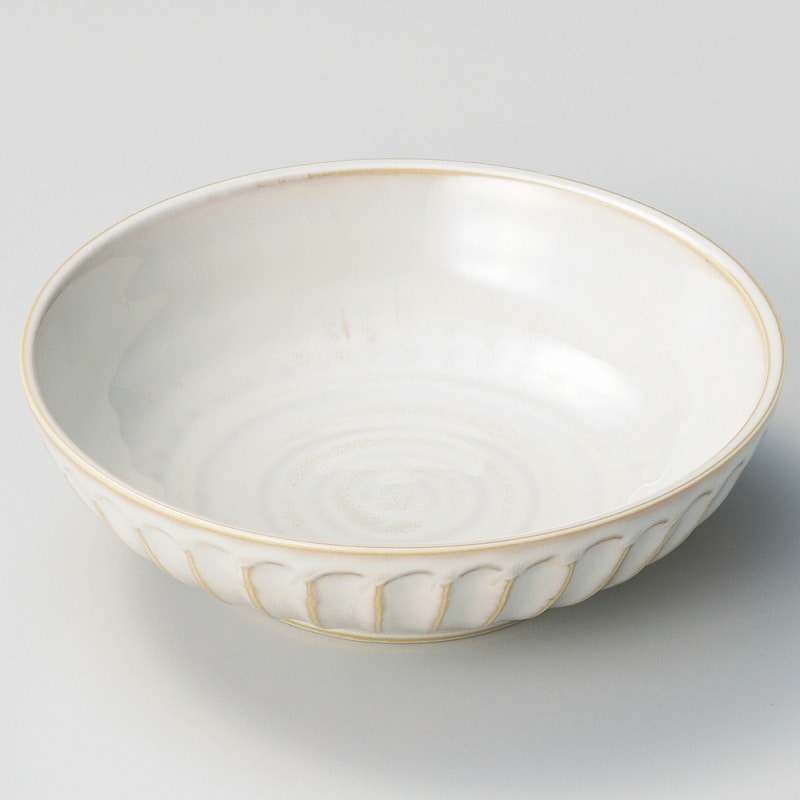 金正陶器 窯変粉引き削ぎ15㎝鉢 1個（ご注文単位1個）【直送品】