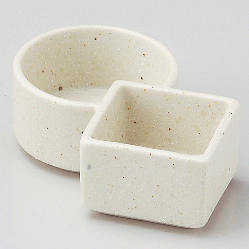 金正陶器 二連粉引小付 1個(ご注文単位1個)【直送品】