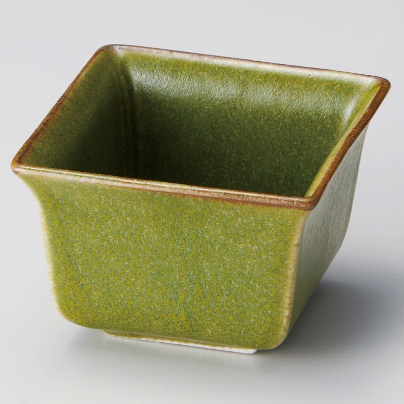 金正陶器 オリーブ角小付 1個(ご注文単位1個)【直送品】