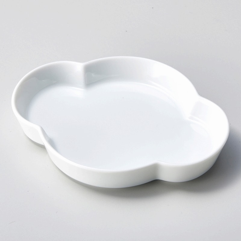 金正陶器 白磁雲形皿 1個(ご注文単位1個)【直送品】