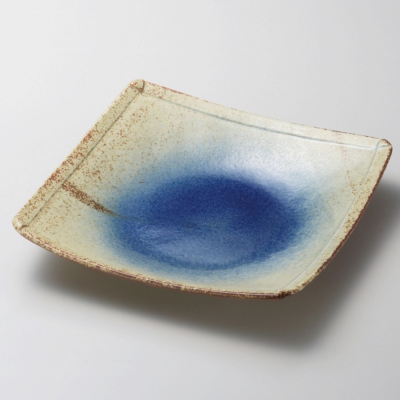 金正陶器 瑠璃角大皿 1個（ご注文単位1個）【直送品】