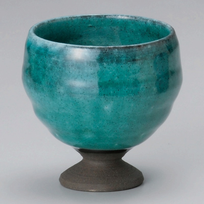 金正陶器 青かいらぎ高台カップ 1個(ご注文単位1個)【直送品】