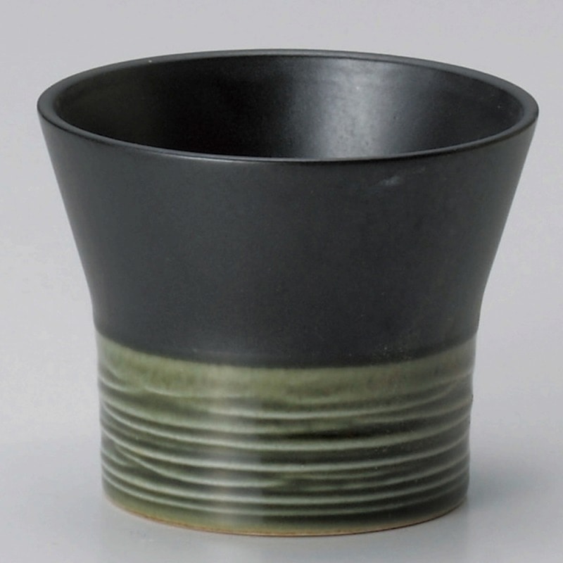 金正陶器 リップル織部カップ L 1個(ご注文単位1個)【直送品】