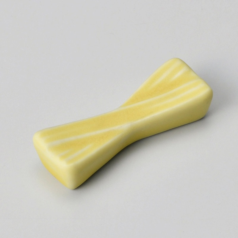 金正陶器 帯カムイイエロー箸置 1個(ご注文単位1個)【直送品】