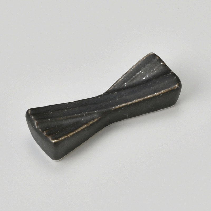 金正陶器 帯カムイ黒箸置 1個(ご注文単位1個)【直送品】