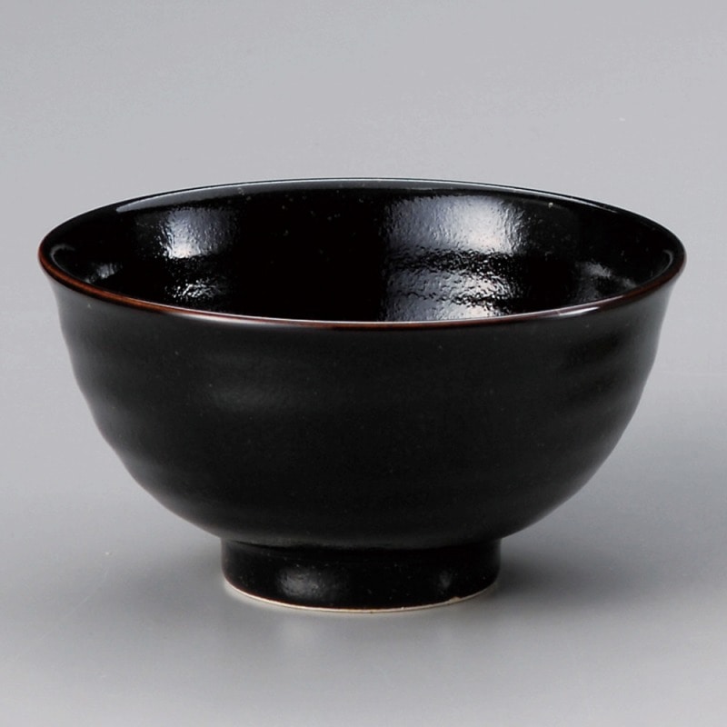金正陶器 黒釉5.0和丼 1個（ご注文単位1個）【直送品】