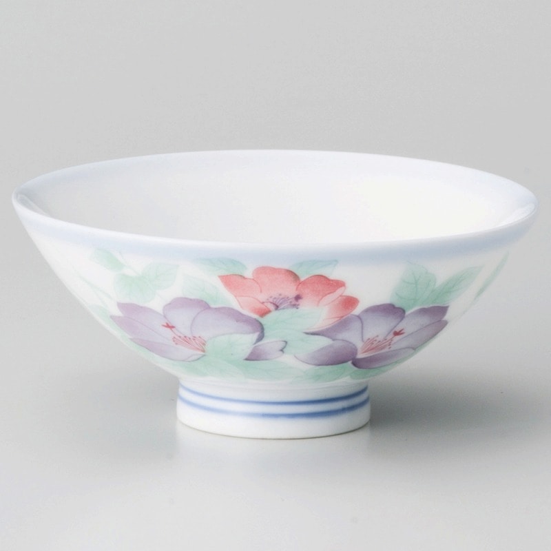 金正陶器 白磁彩花中平 1個（ご注文単位1個）【直送品】