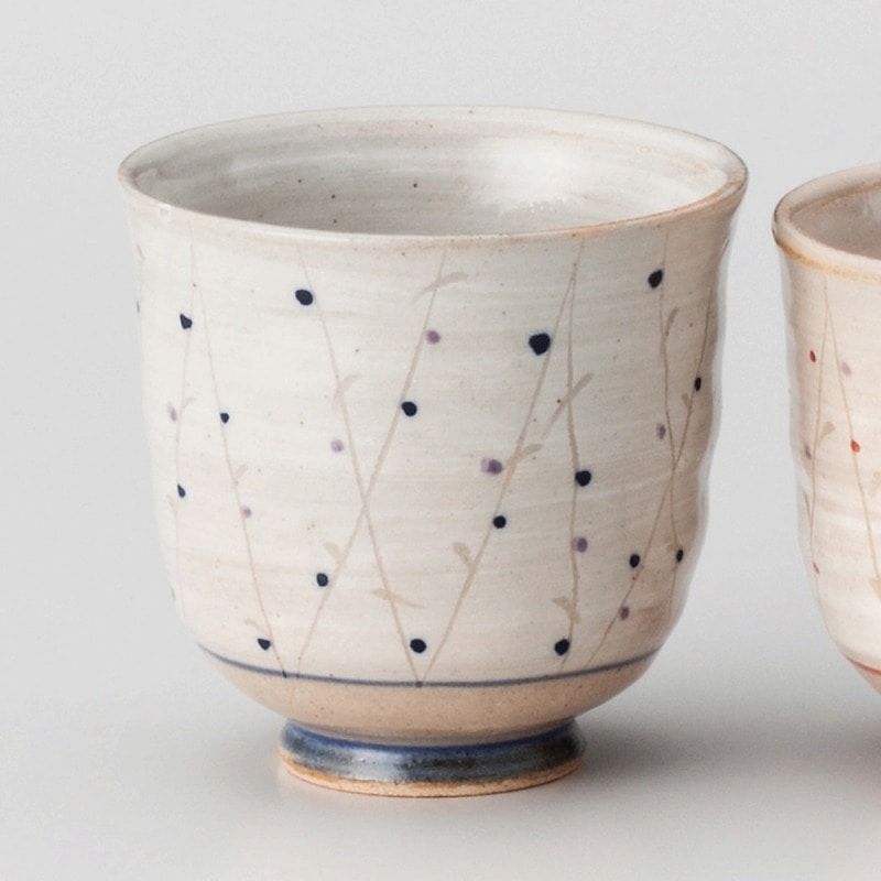 金正陶器 粉引木立湯呑大 1個(ご注文単位1個)【直送品】