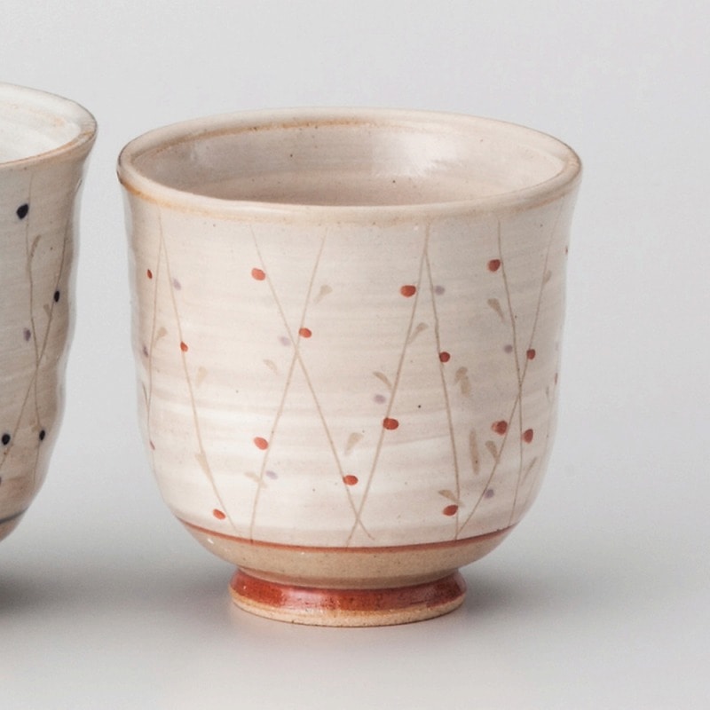 金正陶器 粉引木立湯呑小 1個(ご注文単位1個)【直送品】