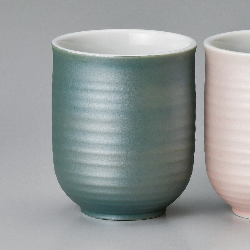 金正陶器 ラスターグリーン長湯呑 1個(ご注文単位1個)【直送品】