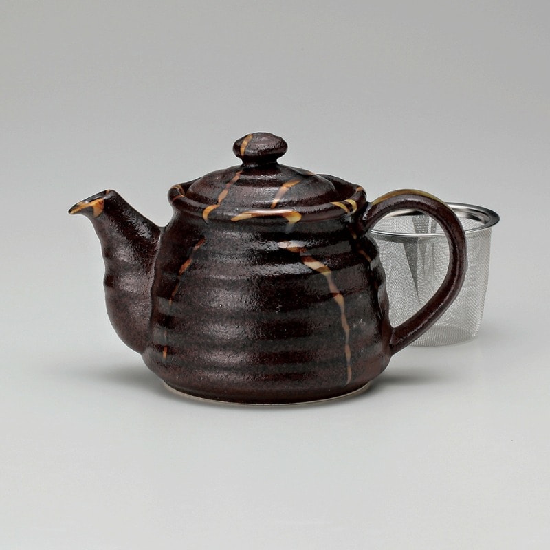 金正陶器 ビードロポット(茶コシ付) 1個(ご注文単位1個)【直送品】