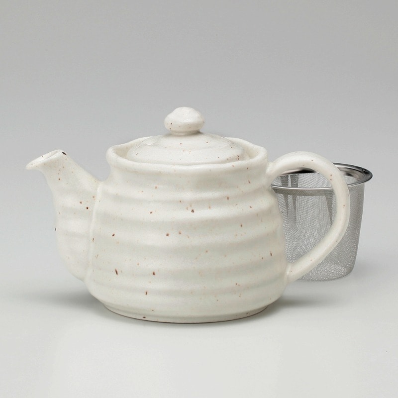 金正陶器 粉引ポット(茶コシ付) 1個(ご注文単位1個)【直送品】