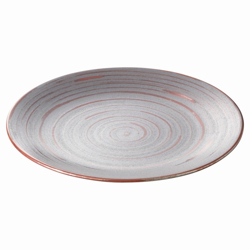 金正陶器 ブラウニーレッド21.5㎝プレート 1個(ご注文単位1個)【直送品】