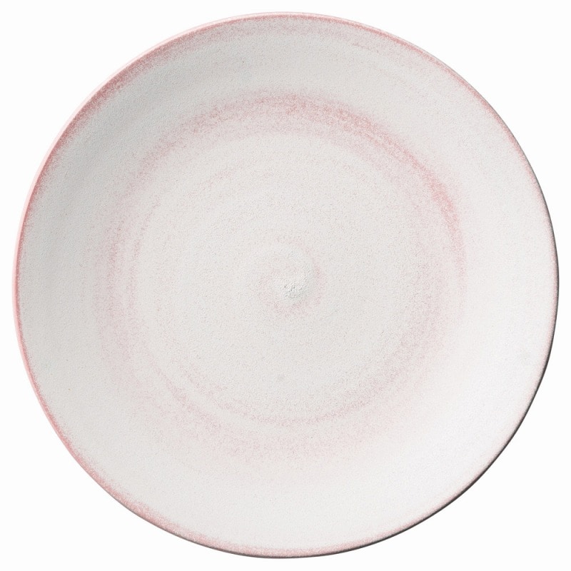 金正陶器 粉引やわらかい赤28.5㎝プレート 1個(ご注文単位1個)【直送品】