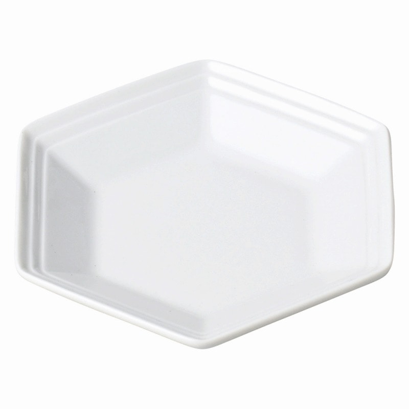 金正陶器 ホワイトヘキサゴン12㎝プレート 1個(ご注文単位1個)【直送品】