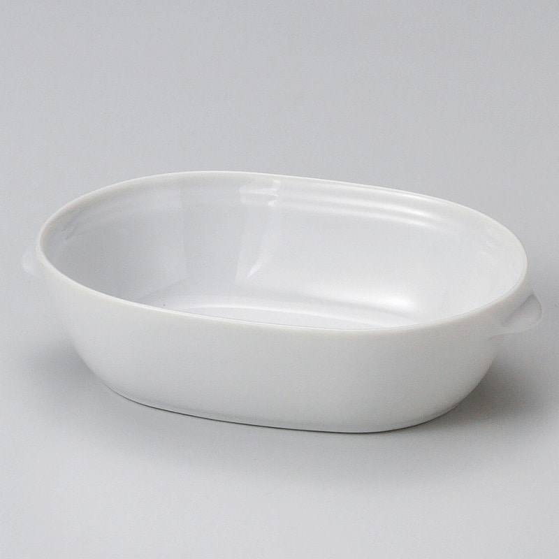 金正陶器 ホワイトオーバルグラタン 1個(ご注文単位1個)【直送品】