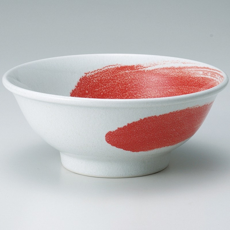 金正陶器 赤刷毛6.8反高台丼 1個(ご注文単位1個)【直送品】