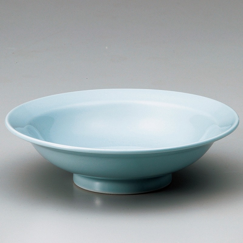 金正陶器 青磁8.0丸高台皿 1個(ご注文単位1個)【直送品】