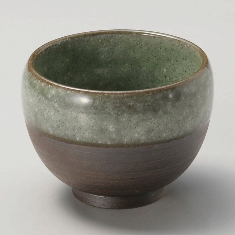 金正陶器 黒土かいらぎ緑くくり小鉢 1個(ご注文単位1個)【直送品】