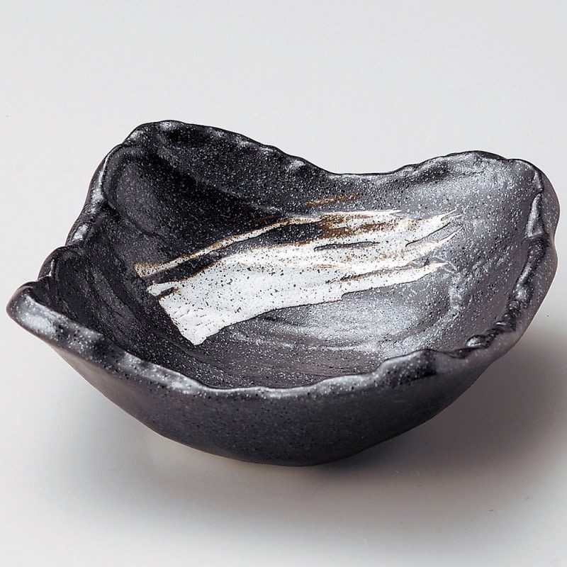 金正陶器 栗色刷毛目荒そぎ3.0小付 1個(ご注文単位1個)【直送品】