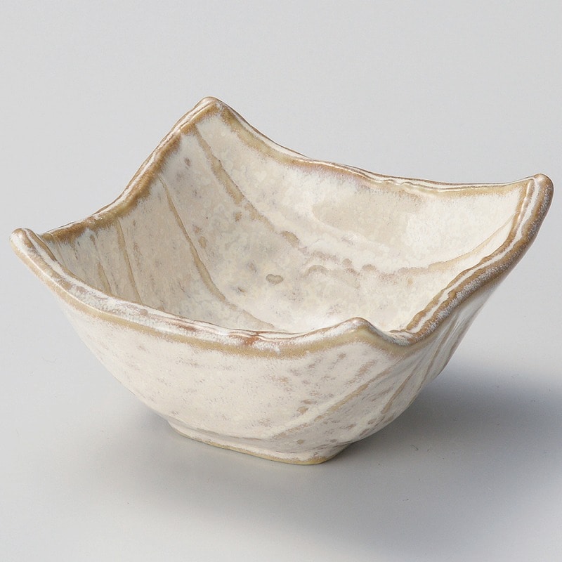 金正陶器 萩粉引四角小鉢 小 1個(ご注文単位1個)【直送品】
