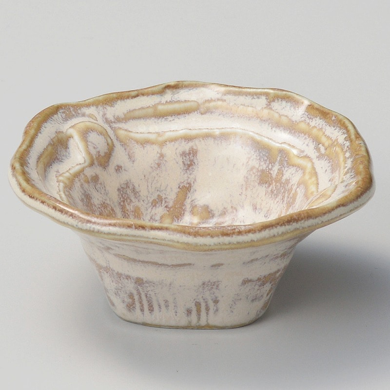 金正陶器 萩粉引ナブリ珍味 1個(ご注文単位1個)【直送品】