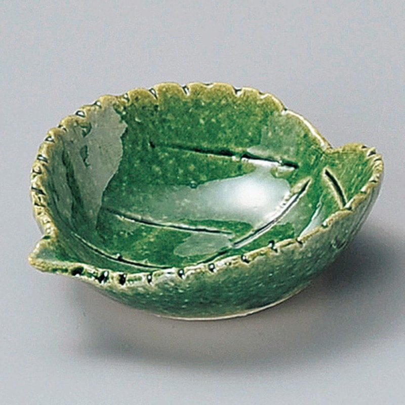 金正陶器 織部大葉小付 1個(ご注文単位1個)【直送品】