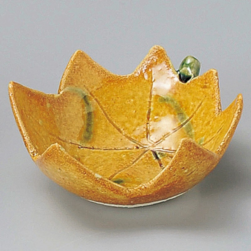 金正陶器 黄瀬戸紅葉小付 1個(ご注文単位1個)【直送品】