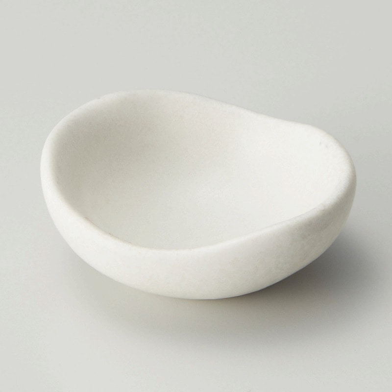 金正陶器 たまご型珍味 白 1個(ご注文単位1個)【直送品】