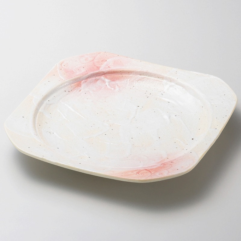 金正陶器 桜志野 角盛皿 1個(ご注文単位1個)【直送品】