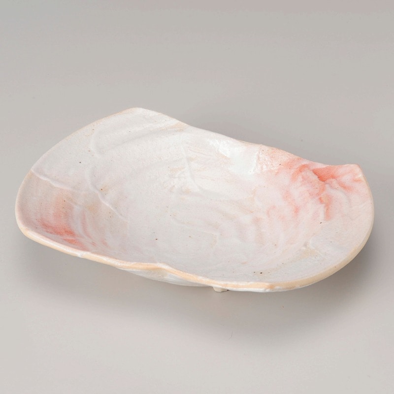 金正陶器 桜志野両切長盛鉢 1個(ご注文単位1個)【直送品】