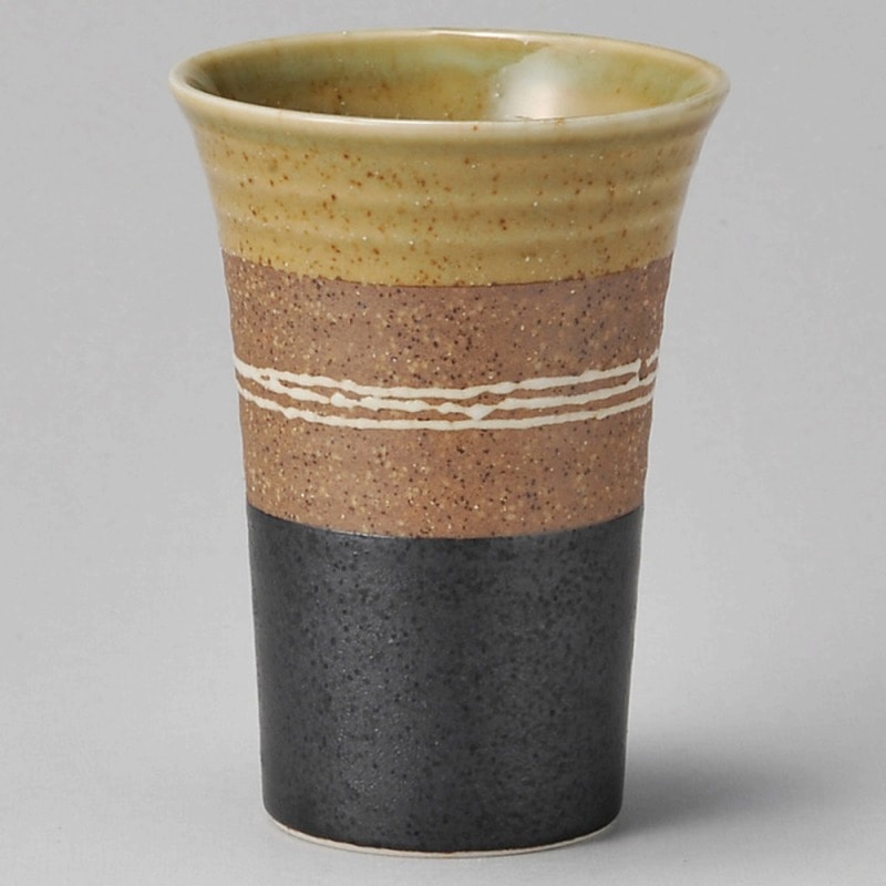 金正陶器 黄糸車 反型フリーカップ 1個(ご注文単位1個)【直送品】