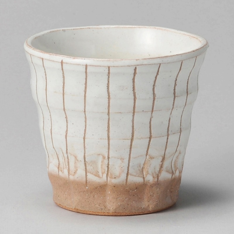 金正陶器 白十草 焼酎カップ 1個(ご注文単位1個)【直送品】