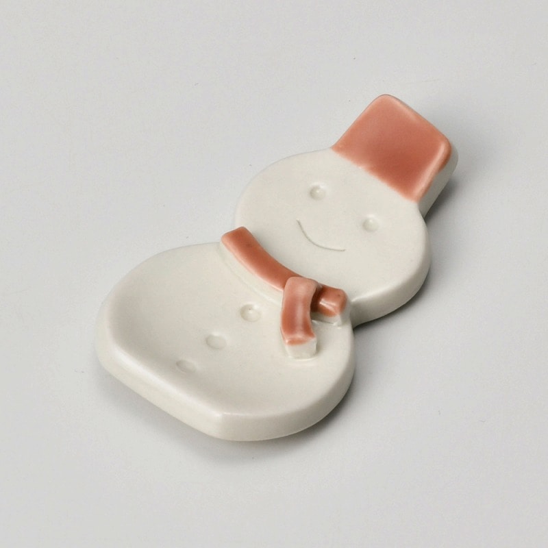 金正陶器 雪だるま箸置 1個(ご注文単位1個)【直送品】